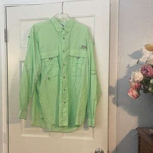 Columbia Mint Green Outdoor Shirt